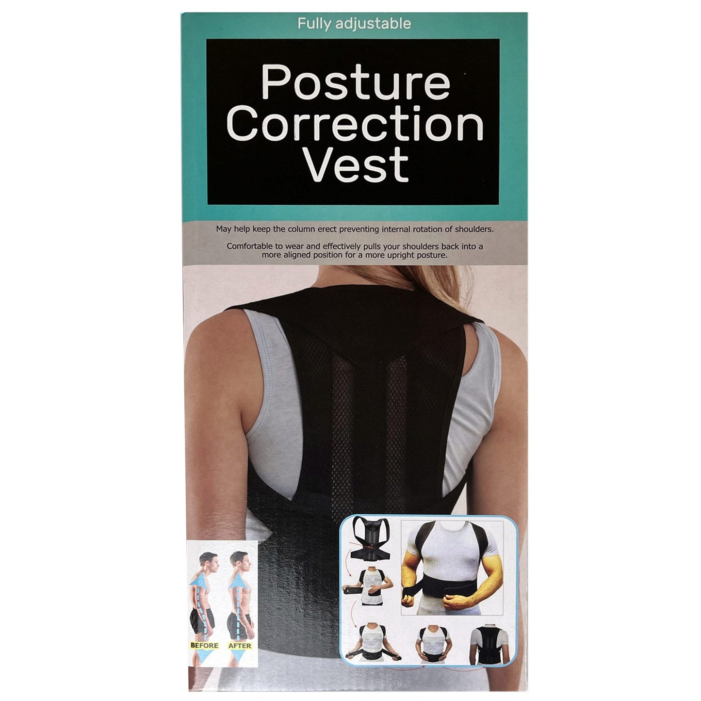 posture correction belt - breathable and lightweight -- 5 per box
