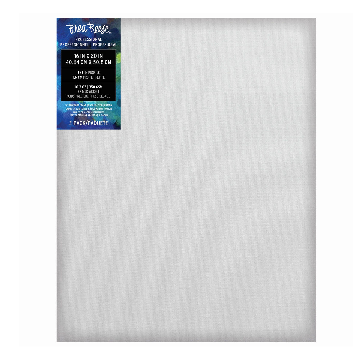 brea reese professional art canvas 2 pack - 16x20 -- 6 per box