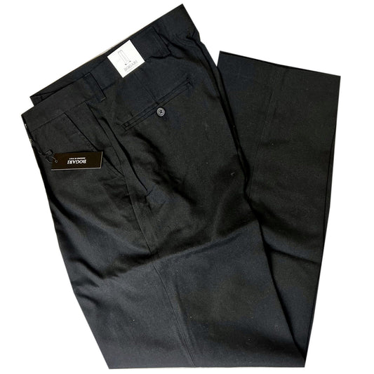 bogari 002a light black dress pants - assorted sizes -- 8 per box