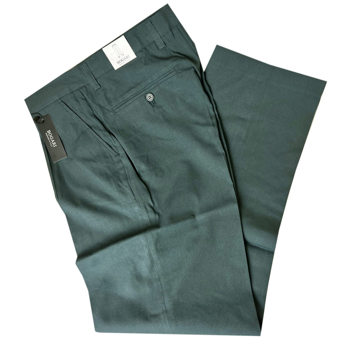 bogari pt-004 solid hunter green dress pants - -- 8 per box