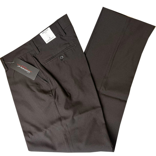 dark brown dress pants - bogari pt-006 - assorted sizes -- 8 per box