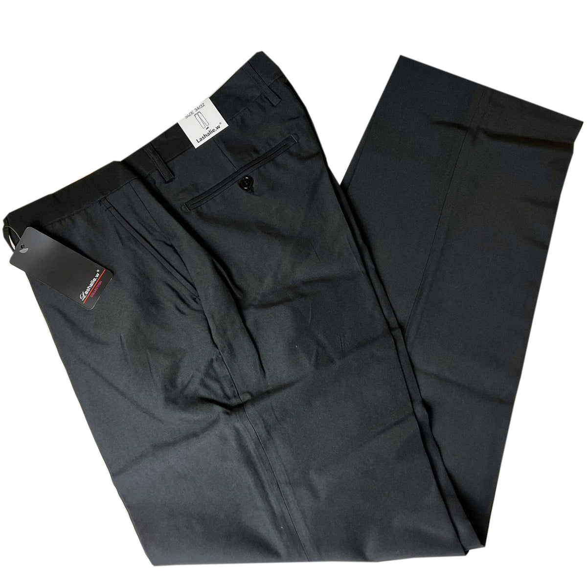 lashalie.w 002a onyx black dress pants - assorted sizes -- 8 per box