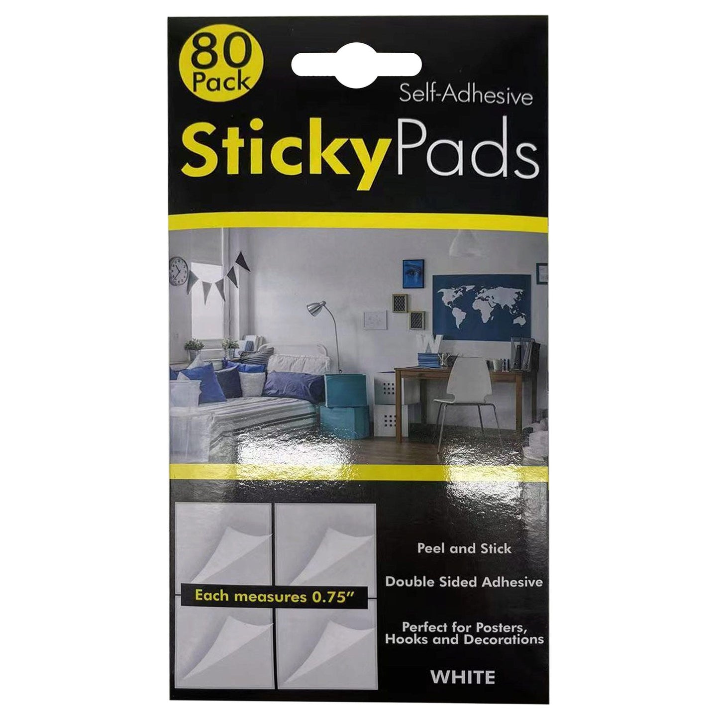 outdoor sticker pads - 80 pieces - white -- 28 per box