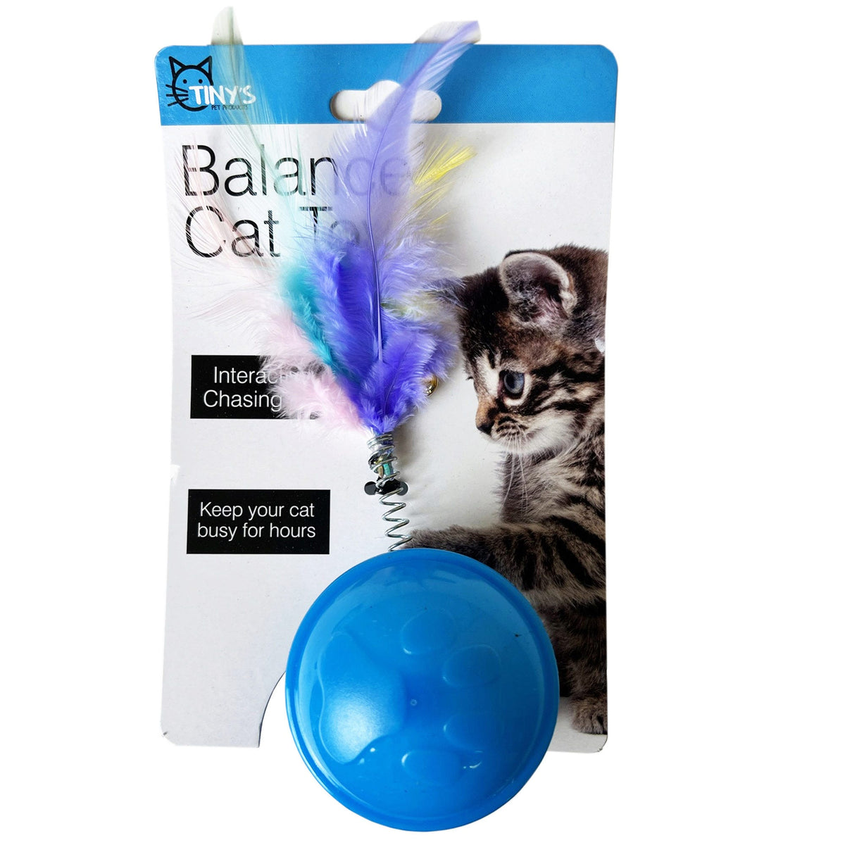 balance cat toys with feathers -- 20 per box