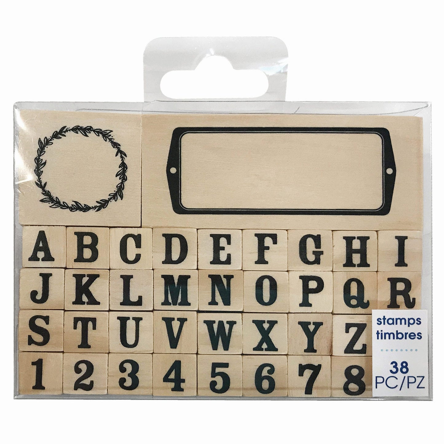 38 piece letter and number stamps - -- 28 per box