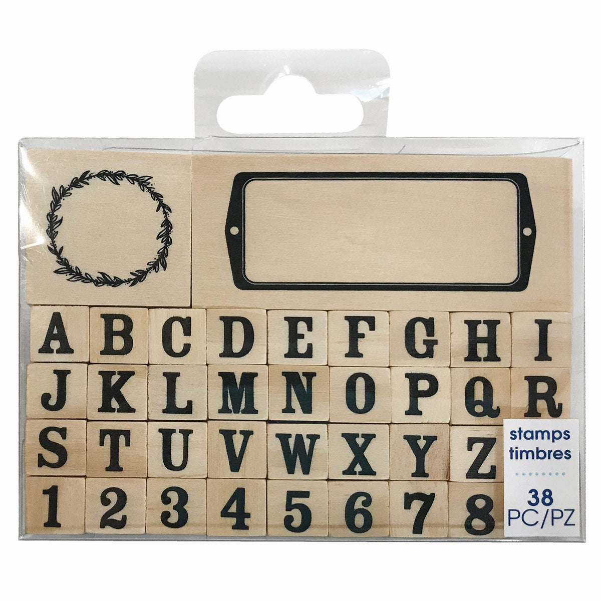 38 piece letter and number stamps - -- 28 per box