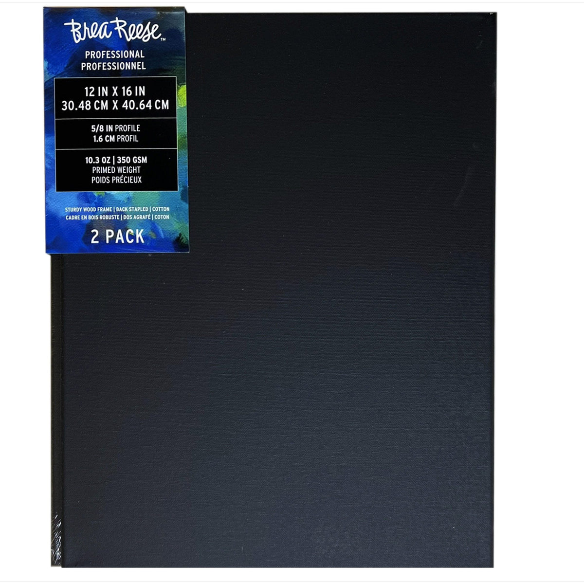 art canvas sets - brea reese - 12 x 16 - black -- 7 per box
