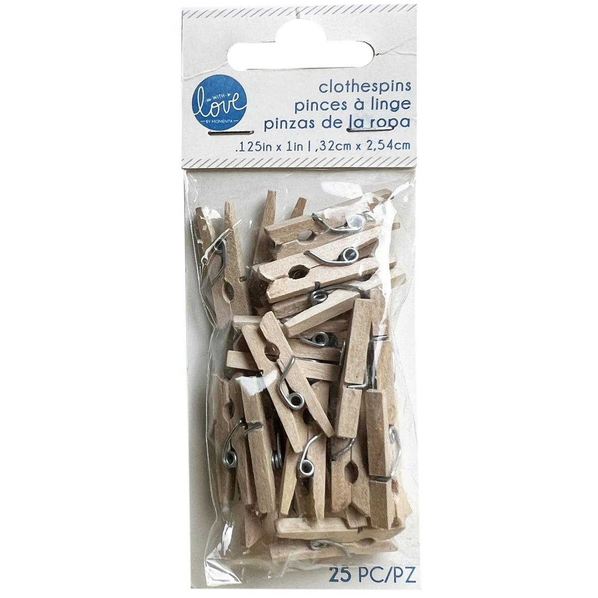 momenta 25 pack mini clothespins - -- 56 per box