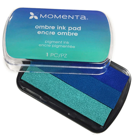 momenta ombre ink pads - blue teal -- 60 per box