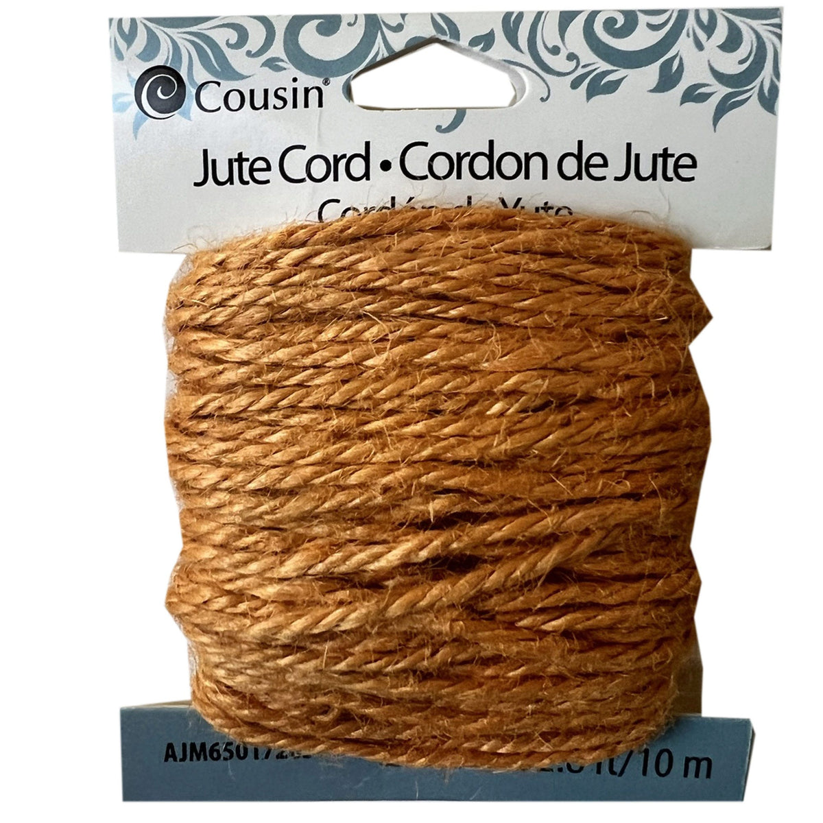 pencil yellow jute cord - bulk - 32.8ft -- 71 per box