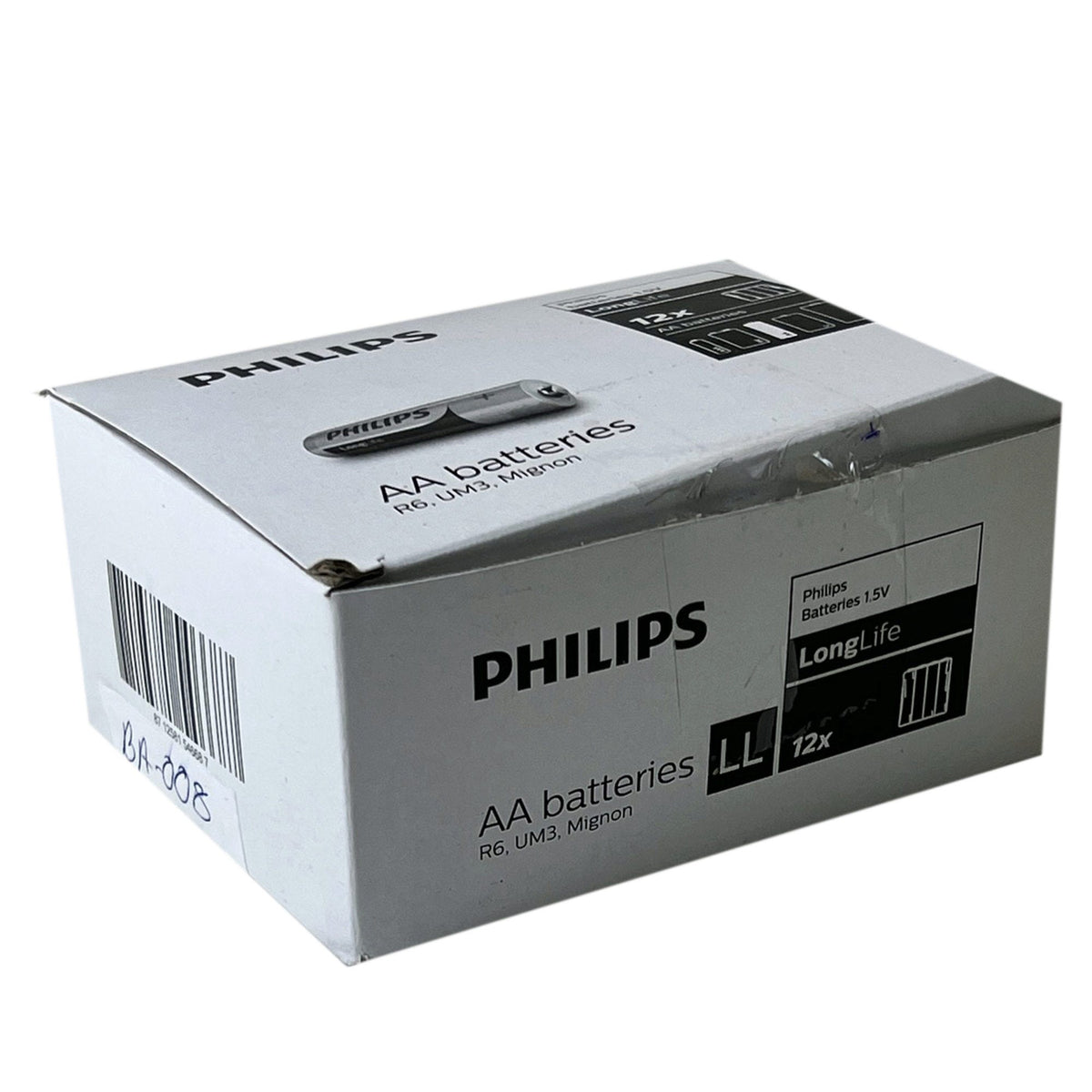 philips long life zinc chloride aa batteries - 4 pack -- 51 per box