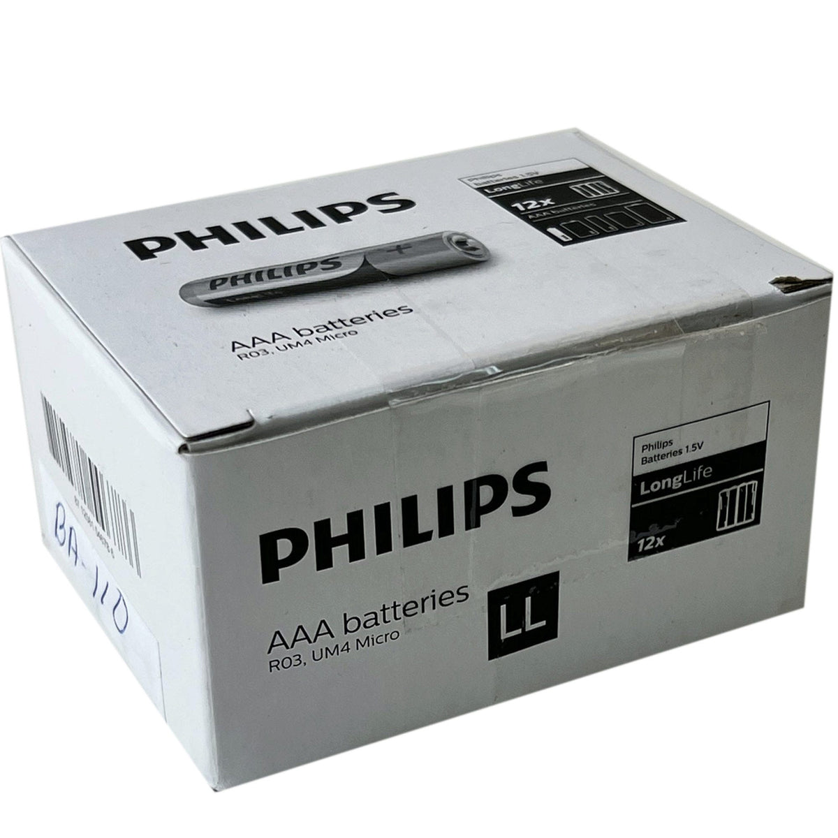 philips long life zinc chloride aaa batteries - -- 51 per box