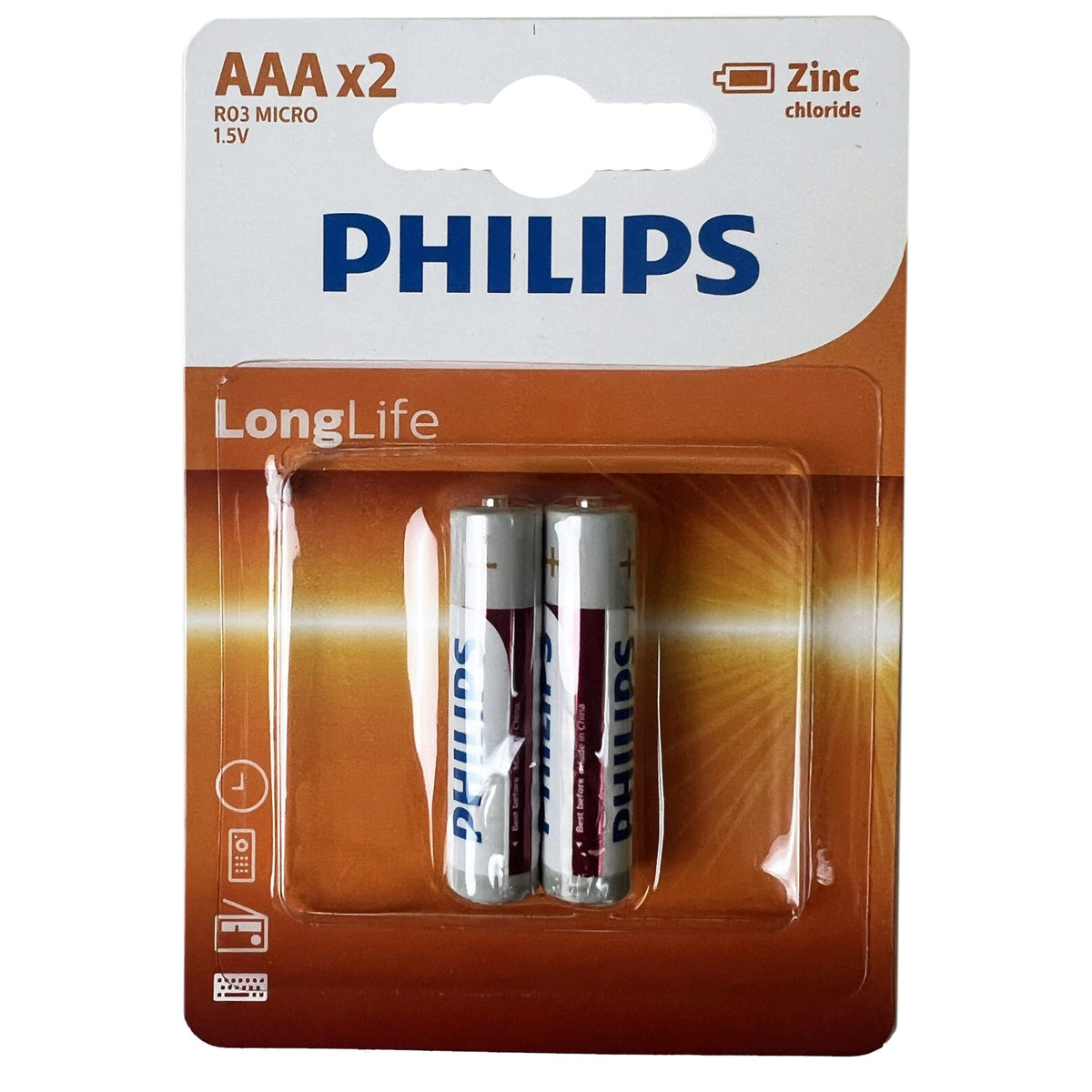 philips long life aaa batteries - -- 64 per box