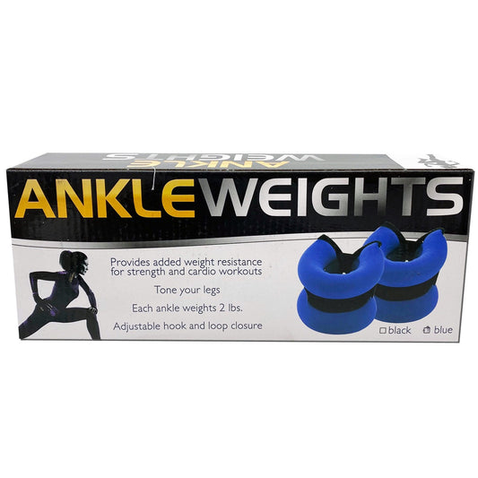 1 pair 2 pound adjustable ankle weights -- 6 per case