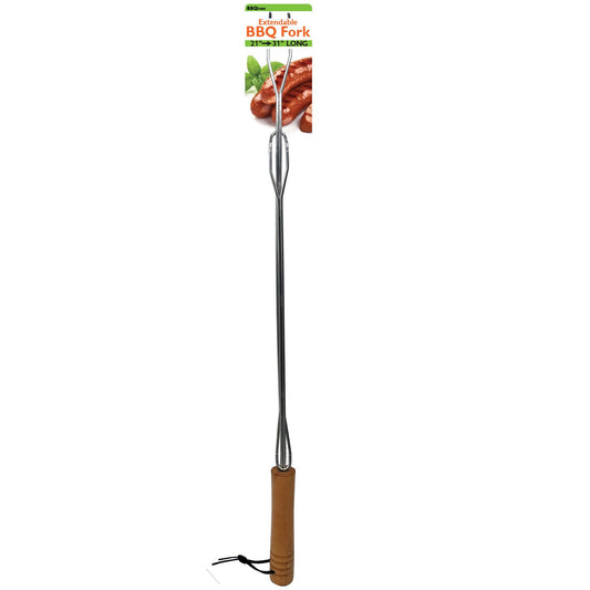 barbecue extension fork with wood handle -- 23 per box