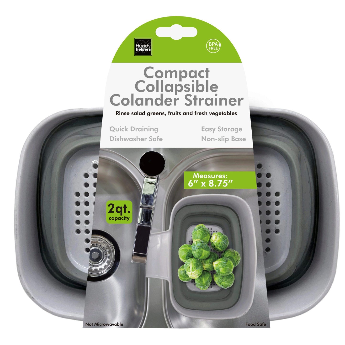 compact collapsible colander strainer -- 10 per box