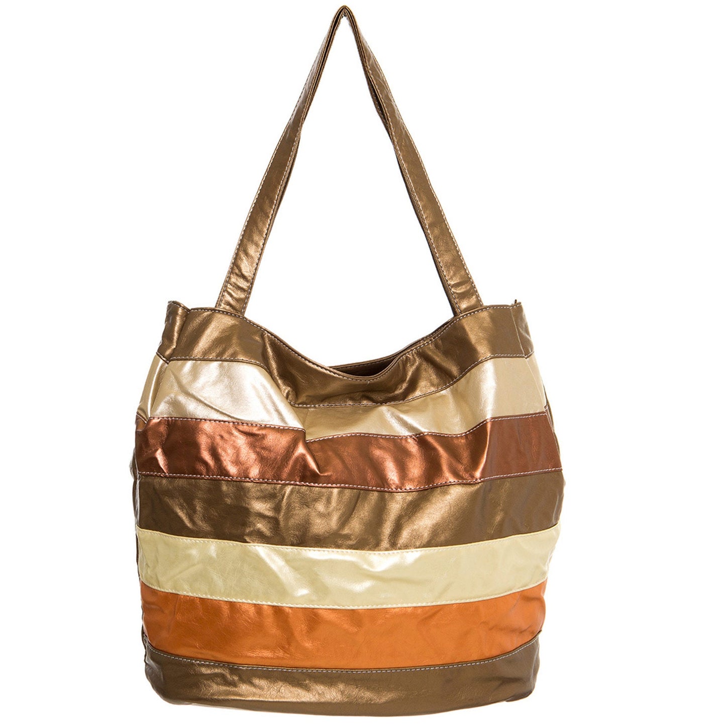 large gold brown tote bag -- 10 per box