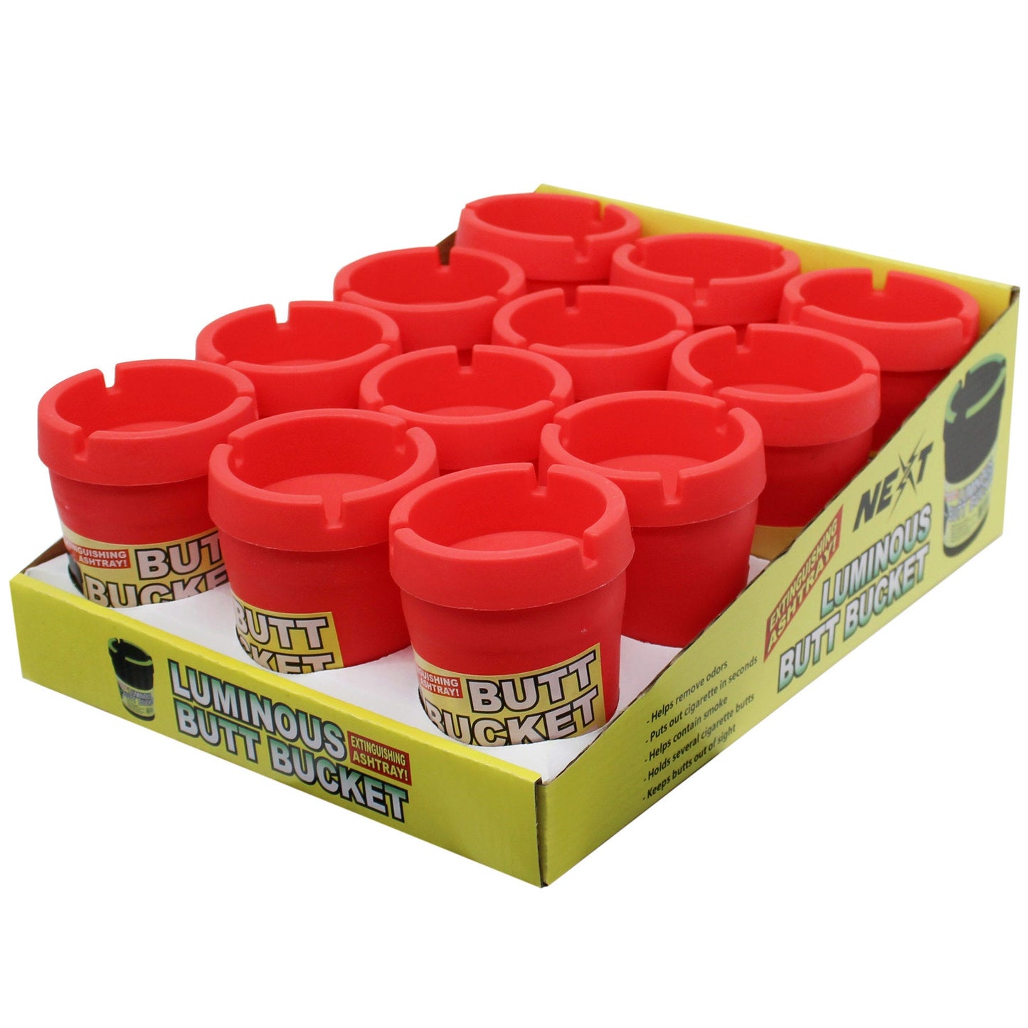 extinguishing cigarette butt ashtray countertop display -- 36 per box