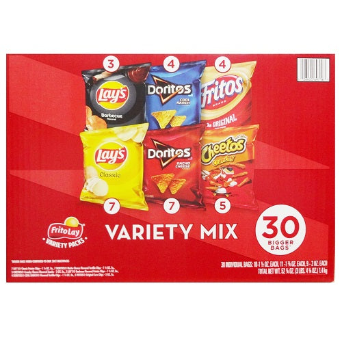 lays variety mix classic vp -- 60 per case