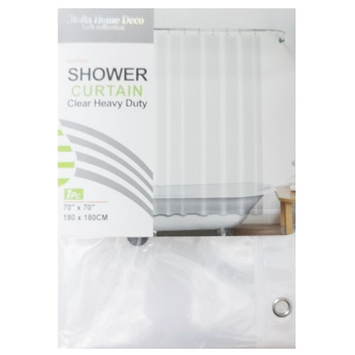 shower curtain 70x70 clear -- 12 per box