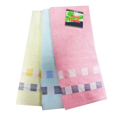 hand towels 1pc asst clrs -- 12 per box