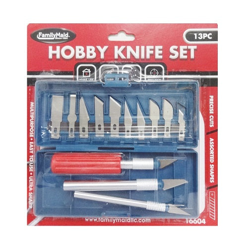 hobby knife set 13pc w- case -- 24 per box