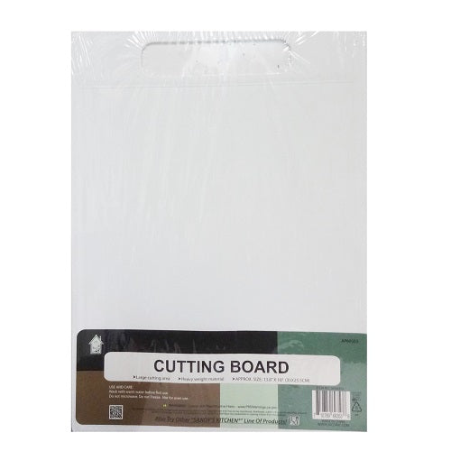 cutting board plastic 13.8 x 10 white -- 24 per case