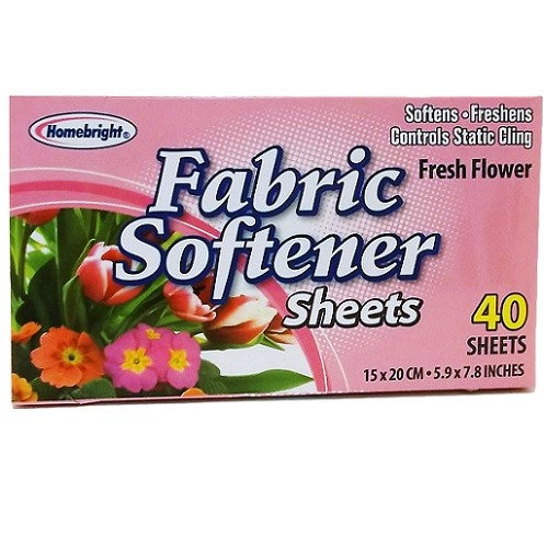 h.b fabric soft sheets 40ct fresh flo -- 24 per case