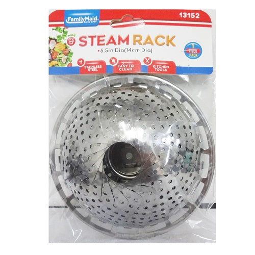 steamer rack folding 5.5in stainless stl -- 24 per box