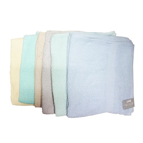 bath towels 27x52 soft cotton asst -- 12 per box
