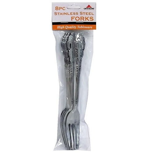 forks 8pc stainless steel -- 36 per box