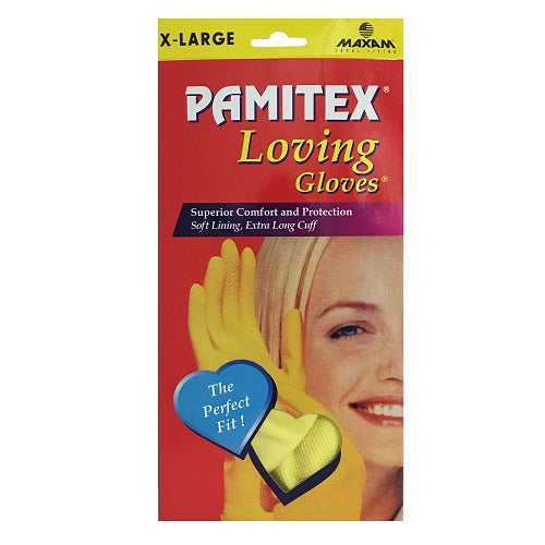pamitex h-h ylw gloves x- lg -- 24 per box