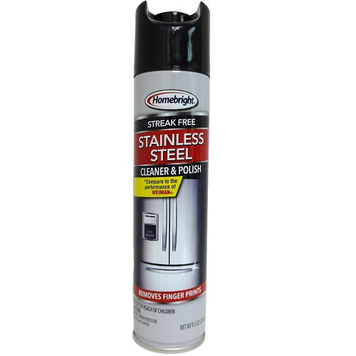 h.b stainless steel cleaner 9.5oz -- 12 per case
