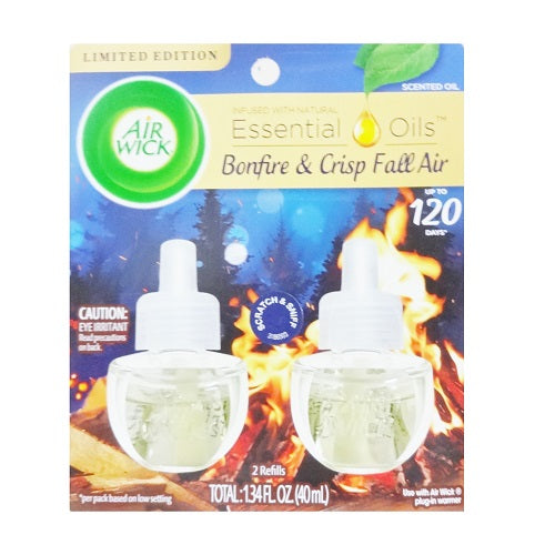 airwick scented oil refill 2pk bonfire -- 6 per case