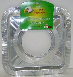 burner bibs square 6pc hvy duty -- 24 per box