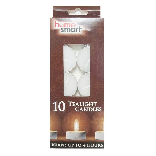 h.s tealight candles 10ct white -- 24 per case
