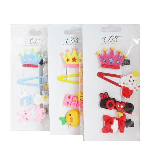 hair metal snaps 4pk crown asst -- 12 per box
