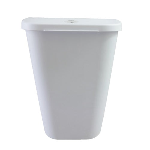 sterilite wastebasket white 11.3gl lift -- 6 per case