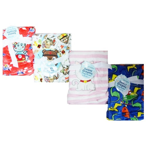 baby blanket sweet dreams asst -- 24 per case