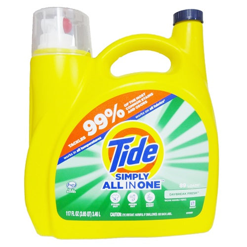tide simply liq 117oz he daybreak fresh -- 4 per case