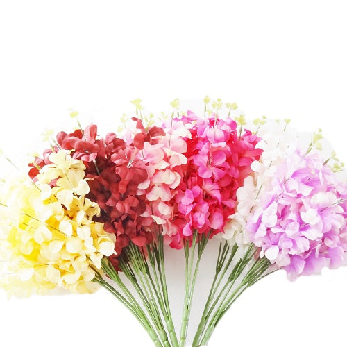 spring flower bouquet 4- branch asst clrs -- 24 per box