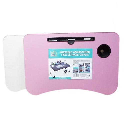 portable workstation table 23in asst clr -- 6 per case