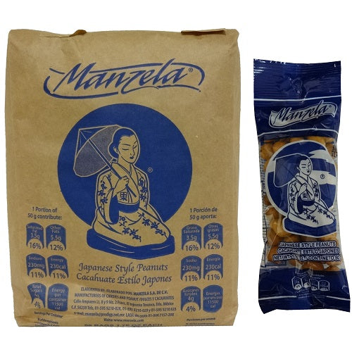 manzela japanese style peanuts 1.76oz -- 40 per box