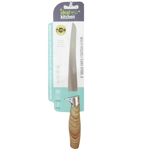 bread knife 8in wood handle -- 12 per box