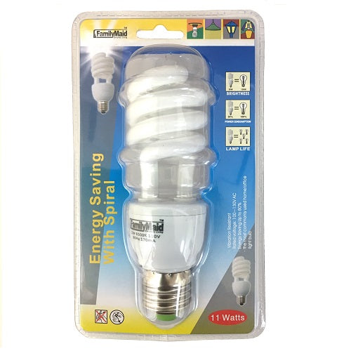energy saving light bulb 11 wts spiral -- 24 per box