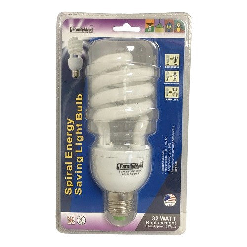 energy saving light bulb 32 wts spiral -- 24 per box