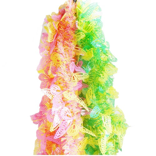 easter garland tinsel 9ft butterfly asst -- 24 per case