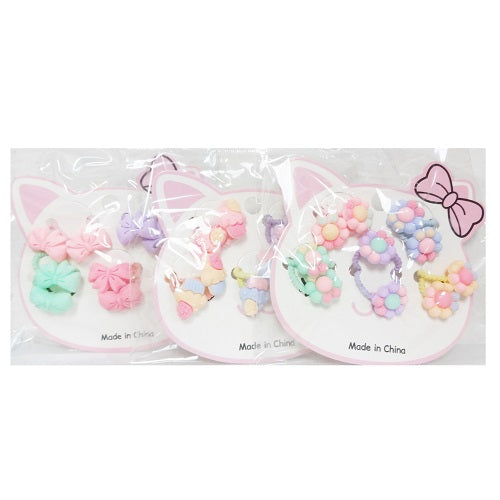 hair elastic ties mini 10pc asst -- 12 per case