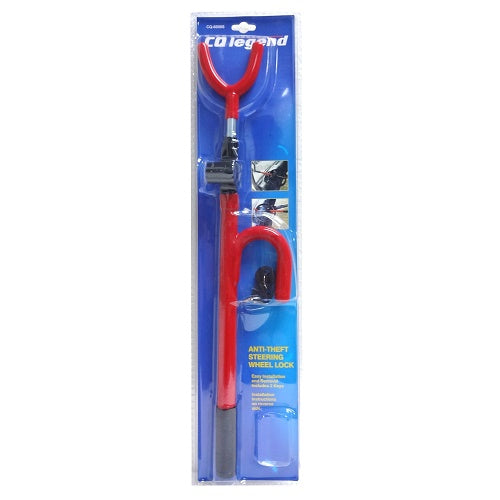 steering wheel lock red -- 12 per box