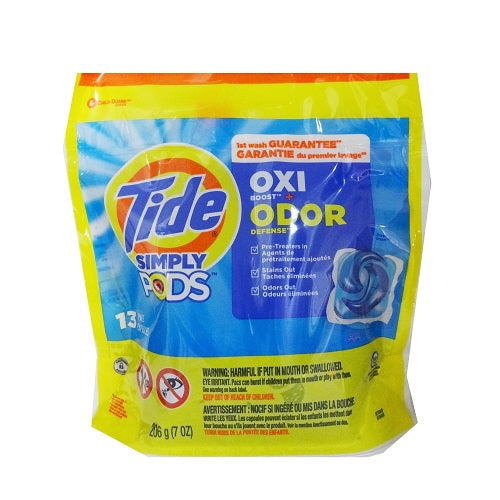 tide simply pods 13ct oxi odor defe -- 6 per case
